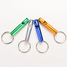 Aluminum Alloy Whistle Keyring Keychain Mini For Outdoor Emergency Survival Safety Sport Camping Hunting J4U66