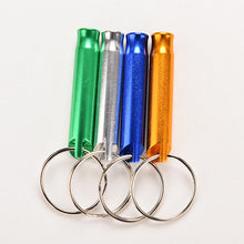 Aluminum Alloy Whistle Keyring Keychain Mini For Outdoor Emergency Survival Safety Sport Camping Hunting J4U66