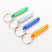 Aluminum Alloy Whistle Keyring Keychain Mini For Outdoor Emergency Survival Safety Sport Camping Hunting J4U66