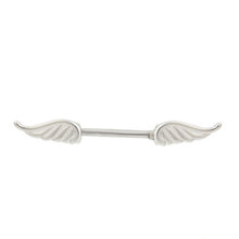 Angel Wings Feather Alloy Nipple Shields Ring Bar Barbell Body Piercing Jewelry  J4U66
