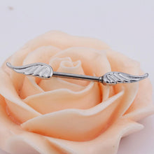 Angel Wings Feather Alloy Nipple Shields Ring Bar Barbell Body Piercing Jewelry  J4U66