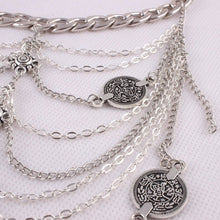 Antique Silver Anklet Coin Tassel Leg Bracelet For Women To Beach Ankle Chaine Women Foot Chain Anklets J4U66