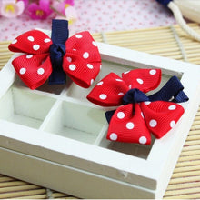 Big bow dot children kids baby girls hair accessories clip hairpins barrettes headwear flower Boutique J4U66