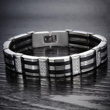 Black Best Friends Bangles Made Of Silicone & Stainless Steel Bracelet Men Classic Luxury Man Bracelets Male Jewelry J4U66