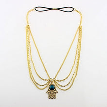 Boho Women Metal Rhinestone Head Chain Jewelry Headband Head Piece Hair band J4U66