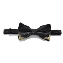 Boutique Metal Head Bow Ties For Groom Men Women Butterfly Solid Bowtie Classic Gravata Cravat J4U66