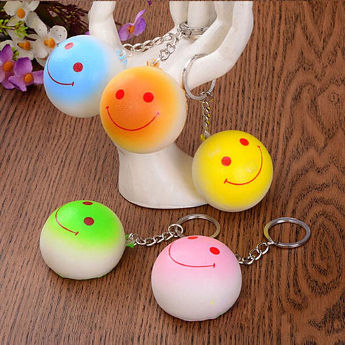 Bun Squishy Kawaii Buns Bread Charms Key Rings Cell Phone Straps Bag Parts & Accessories 10CM J4U66