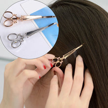 Cool Simple Head Jewelry Hair Pin Gold Scissors Shears Clip For Hair Tiara Barrettes Accessories Headdress For Girl Women J4U66