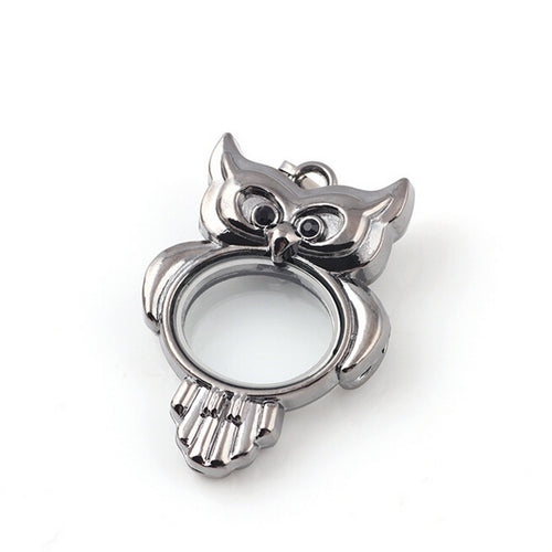 Crystal Pendant Necklace Jewelry Crystal Colorful Owl Pendants Women Lady J4U66