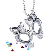 Crystal Pendant Necklace Jewelry Crystal Colorful Owl Pendants Women Lady J4U66