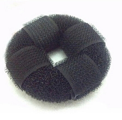DIY Lady Headwear Hair Accessories Pure Knitted Hair Bun Ring Hair Donut Sponge Hair Styling Tool J4U66