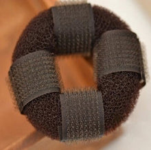 DIY Lady Headwear Hair Accessories Pure Knitted Hair Bun Ring Hair Donut Sponge Hair Styling Tool J4U66