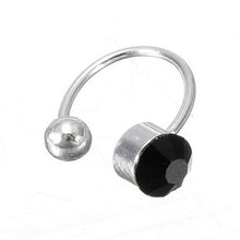 Ear Clip Cuff Wrap Earrings Crystal Rhinestone Nose No piercing Clip on Women Men Party Jewelry J4U66