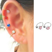 Ear Clip Cuff Wrap Earrings Crystal Rhinestone Nose No piercing Clip on Women Men Party Jewelry J4U66