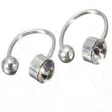 Ear Clip Cuff Wrap Earrings Crystal Rhinestone Nose No piercing Clip on Women Men Party Jewelry J4U66