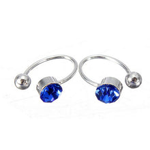 Ear Clip Cuff Wrap Earrings Crystal Rhinestone Nose No piercing Clip on Women Men Party Jewelry J4U66