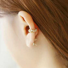 Ear Cuff Wrap Rhinestone Cartilage Clip On Earring J4U66