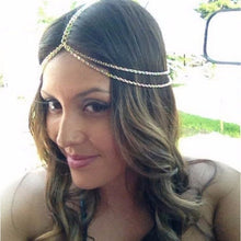 Boho Gold Metal Tassel Head Chain Hair Jewelry Head Pieces For Women Hair Accessories J4U66