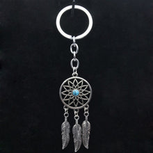Dream Catcher Key Chain Silver Ring Feather Tassels Keyring Keychain For Gift Indian Style  J4U66