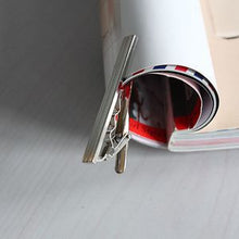 Metal Silver Color Simple Necktie Tie Bar Clasp Clip Clamp Pin For Men J4U66