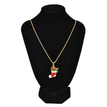 Gold Plated Handmade Jewelry Accessories Charm Red Boots Pendant Jewelry Sets Long Chain Necklace & Earrings J4U66