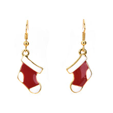 Gold Plated Handmade Jewelry Accessories Charm Red Boots Pendant Jewelry Sets Long Chain Necklace & Earrings J4U66