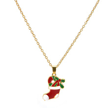 Gold Plated Handmade Jewelry Accessories Charm Red Boots Pendant Jewelry Sets Long Chain Necklace & Earrings J4U66