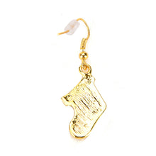 Gold Plated Handmade Jewelry Accessories Charm Red Boots Pendant Jewelry Sets Long Chain Necklace & Earrings J4U66