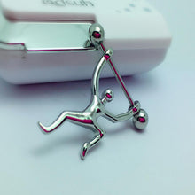 Human Sport Shield Nipple Bar Ring Body Jewelry Nipple Piercing Body Jewelry J4U66