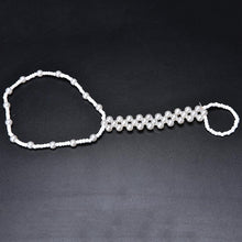 Imitation Pearl Barefoot Beach Anklets Sandals Anklet Foot Chain Jewelry white J4U66