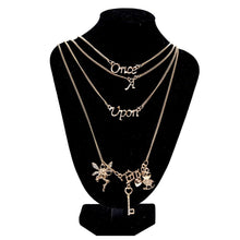 Jewelry Multi Layer Maxi Necklace Gold Once Upon A Time Statement Necklaces & Pendants For Women J4U66