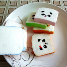 Kawaii Sliced Squishy Bread Soft Toast Phone Straps Squishy Bear Printed Key Chains Bag Parts & Accessories J4U66
