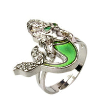 Mermaid Tail Mood Ring Emotion Feeling Color Changing Gift Size Adjustable Ring J4U66