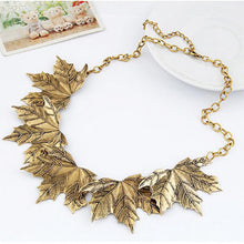 Choker Bib Statement Necklace Girl Chian necklaces For Women Vintage Korea Leaves Pendant Necklace Jewelry collares J4U66