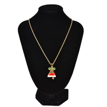 Pendant Necklace/Earrings Jewelry Set Auger Bell Pendant Jewelry For Women J4U66