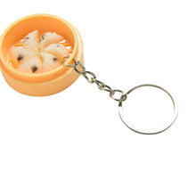 Creative Gifts Emulation Food Buns Steamers Keychain Phone Pendant Multi Styles J4U66