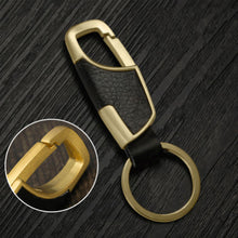 Creative Metal Faux Leather Car Keyring Keychain Gifts For Men 4 Colors J4U66