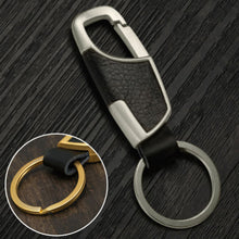 Creative Metal Faux Leather Car Keyring Keychain Gifts For Men 4 Colors J4U66