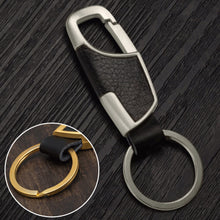 Creative Metal Faux Leather Car Keyring Keychain Gifts For Men 4 Colors J4U66