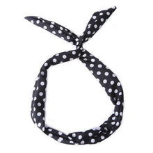 Cute Korean Dots Bunny Rabbit Ear Ribbon Headwear Hairband Metal Wire Scarf Headband Hair Band Accessories 6 Colors J4U66