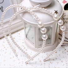 Korean Style Princess pearl with rhinestone Elegant kids Girl pearl Headbands Hair bands children Hair Accessories J4U66