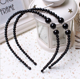 Korean Style Princess pearl with rhinestone Elegant kids Girl pearl Headbands Hair bands children Hair Accessories J4U66