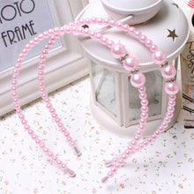 Korean Style Princess pearl with rhinestone Elegant kids Girl pearl Headbands Hair bands children Hair Accessories J4U66