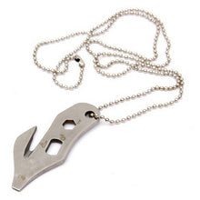 Multi EDC Emergency Tool Pocket Opener Key Ring Chain Outdoor Survival Camping Tools J4U66