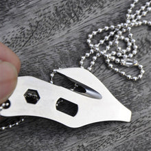 Multi EDC Emergency Tool Pocket Opener Key Ring Chain Outdoor Survival Camping Tools J4U66