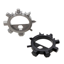 Multi Function Stainless Steel Screwdriver Key Ring EDC Tool Bottle Opener Bicycle Adjust Tools Grey Black Color J4U66