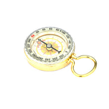 Outdoor Camping Hiking Portable Brass Pocket Golden Compass Navigation J4U66