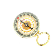 Outdoor Camping Hiking Portable Brass Pocket Golden Compass Navigation J4U66