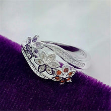Ring For Women Plated Flower Ring Mini Finger Women Rings Wedding Jewelry  J4U66
