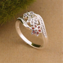 Ring For Women Plated Flower Ring Mini Finger Women Rings Wedding Jewelry  J4U66